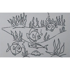 10106 - Fish canvas table