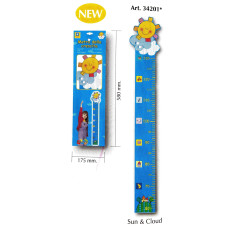 34201 - Sun & Cloud wooden growth chart