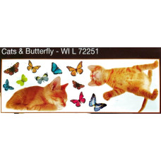 72251 - Cats & Butterfly